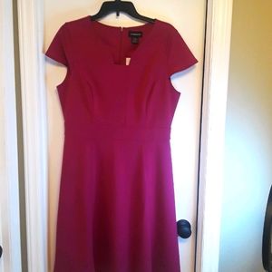 Liz Claiborne Short Sleeve Fit & Flare Dress